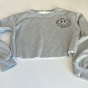 Hair Stylist Crop Long Sleeve Crewneck